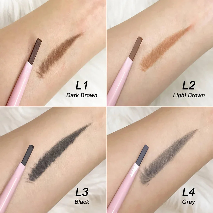 Custom Pink Eyebrow Pencil Private Label Waterproof Long Lasting Vegan Eyebrow Pencil Suppliers 241226