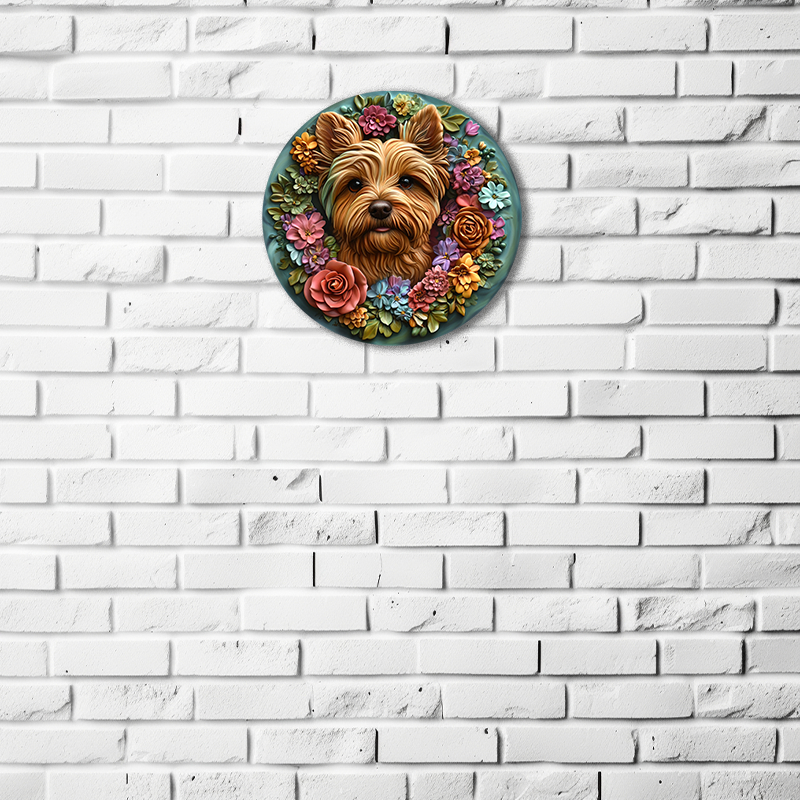 Customizable Yorkshire Terrier Pet Ornament - Waterproof & Fade-Resistant Customized Pet Souvenir Tombstone