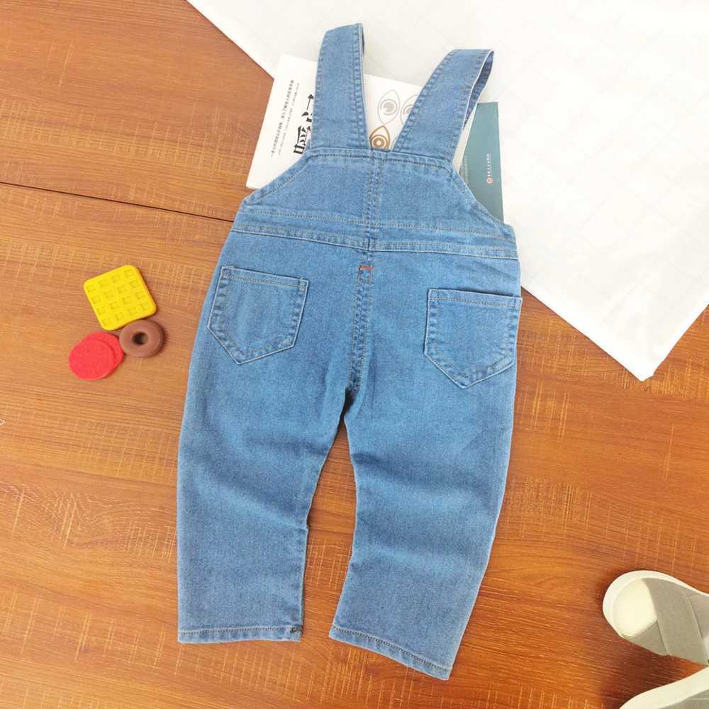 IENENS Toddler Baby Overalls Boys Long Pants Light Blue Denim Dungarees Kids Girl Jeans Jumpsuit Clothes Infant Bottoms 0-3Y W241227