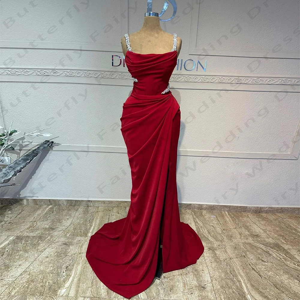 Elegant Womens Evening Dresses Mermaid Sexy Spaghetti Shoulder Strap Princess Prom Dress Formal Beach Cocktail Party Customized 241223