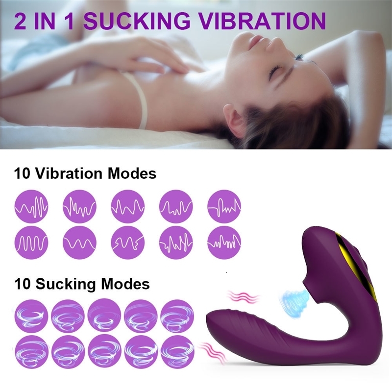 10 Speeds Vagina Sucking Vibrator Vibrating Sucker Oral Sex Suction Clitoris Stimulator Erotic Toy for Women Sexual Wellness w241226