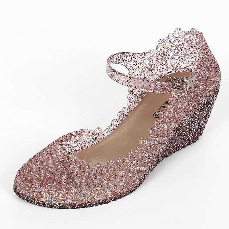 High Quality Wedges Sandals Women Jelly Shoes Fashion Classic Incease Transparent Sandals Female Summer Shoes Woman Sandals T241227