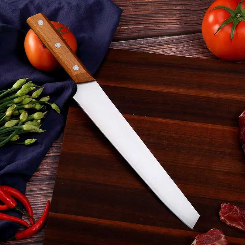 Stainless steel long blade knife 8.5-inch meat cutting knife sharp fruit knife Y241227