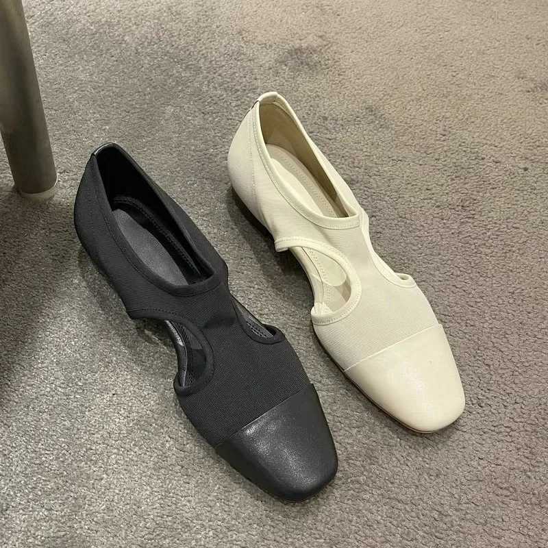 High Quality Womens Shoes Closed Toe Womens Sandals FAshion Cover Heel Daily Sandals Women New Solid Flat Sandals Zapatos Mujer T241227