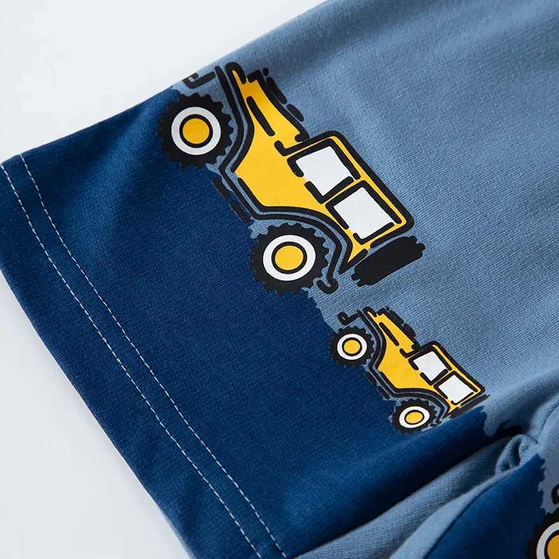 TUONXYE Summer Fashion Boys Shorts Cartoon Car Pattern Cotton Casual Breathable Pocket Pants Baby Clothing 2-9 W241227