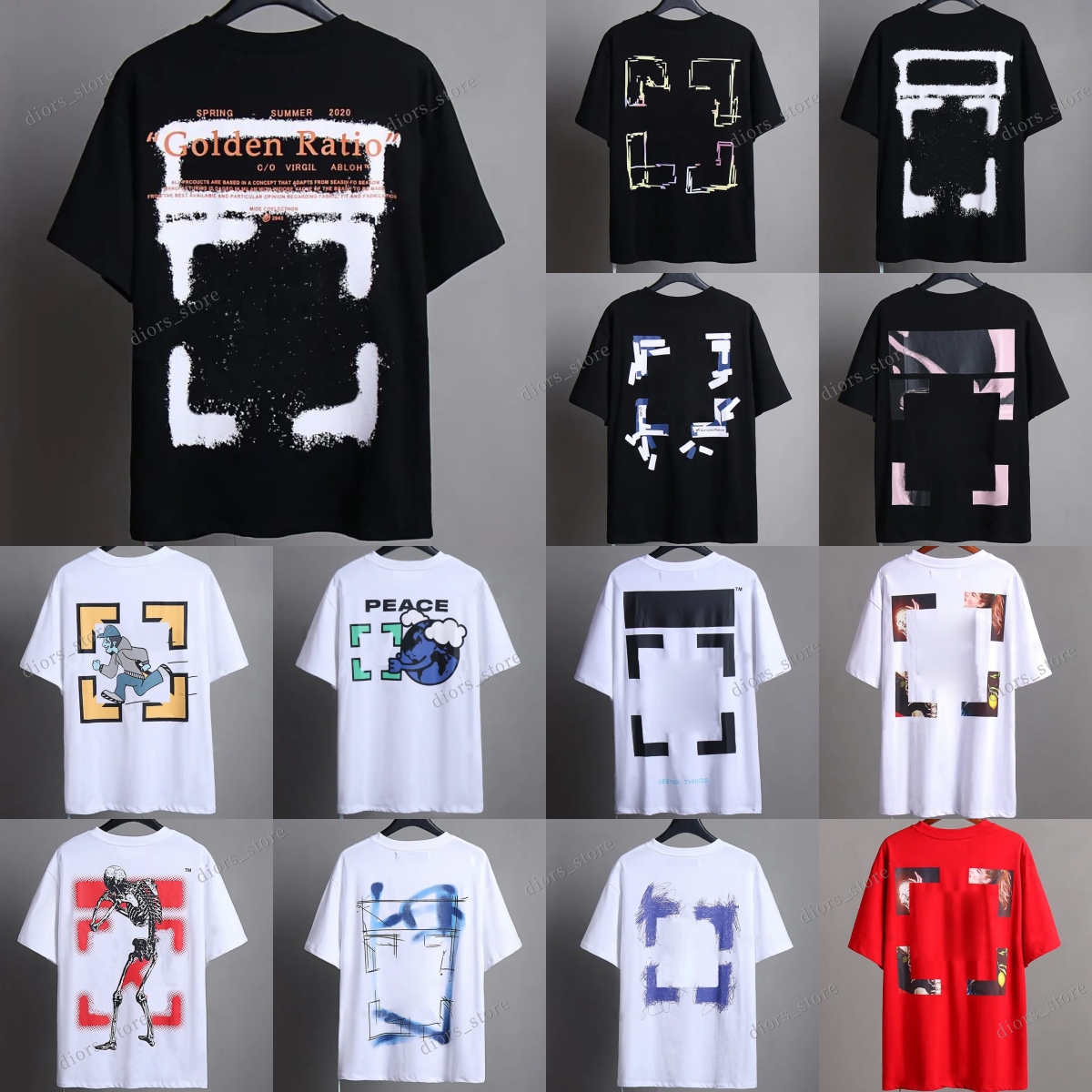 White T-Shirt - Casual Loose Fit Short Sleeve Tee for Men Women - Streetwear Graffiti Design - S-XL