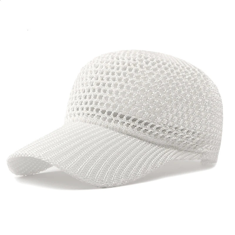 Baseball Cap For Women Summer Hollow Breathable Sun Hats Outdoor Sports Mesh Hat Bone Gorras Trucker Cap 241226