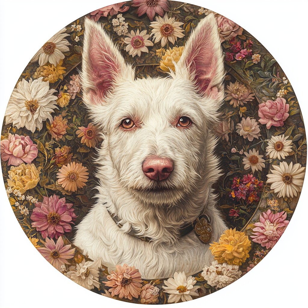 Customized Pet Memorial | Premium Quality Circular Aluminum Decorative Painting | Personalized Pet Souvenir Tombstone