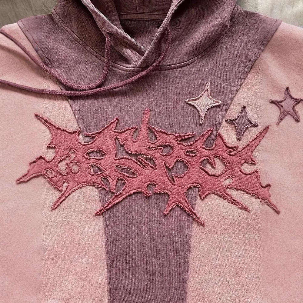 American Street Y2K Collage New Trendy Unisex Loose Hoodie