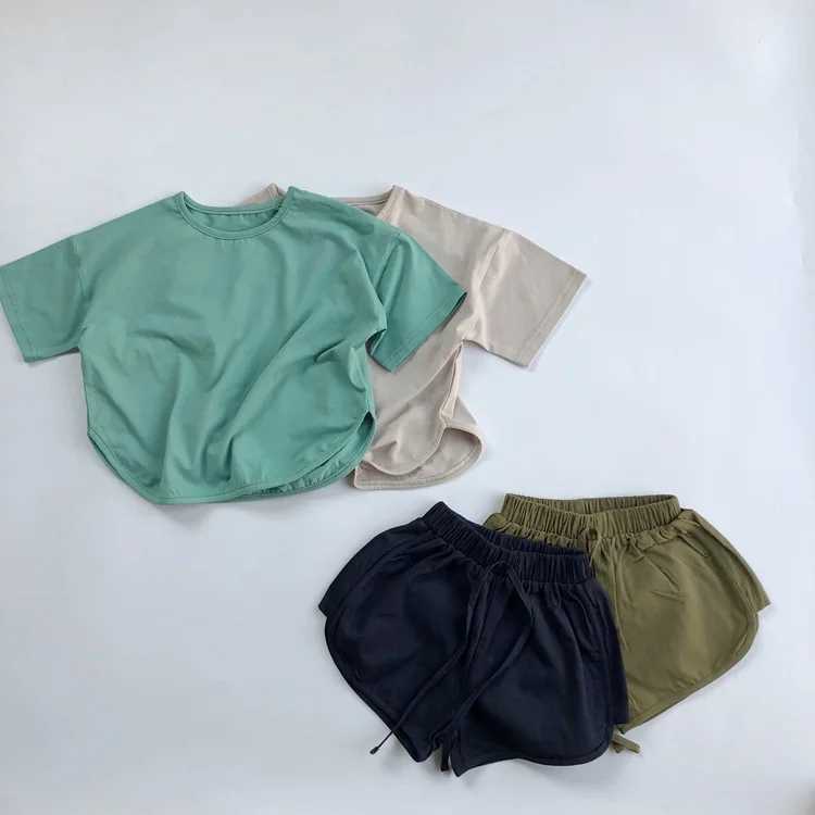 Korean Style New Summer Kids Clothes Baby Boys Pure Color Shorts Casual Children Shorts W241227