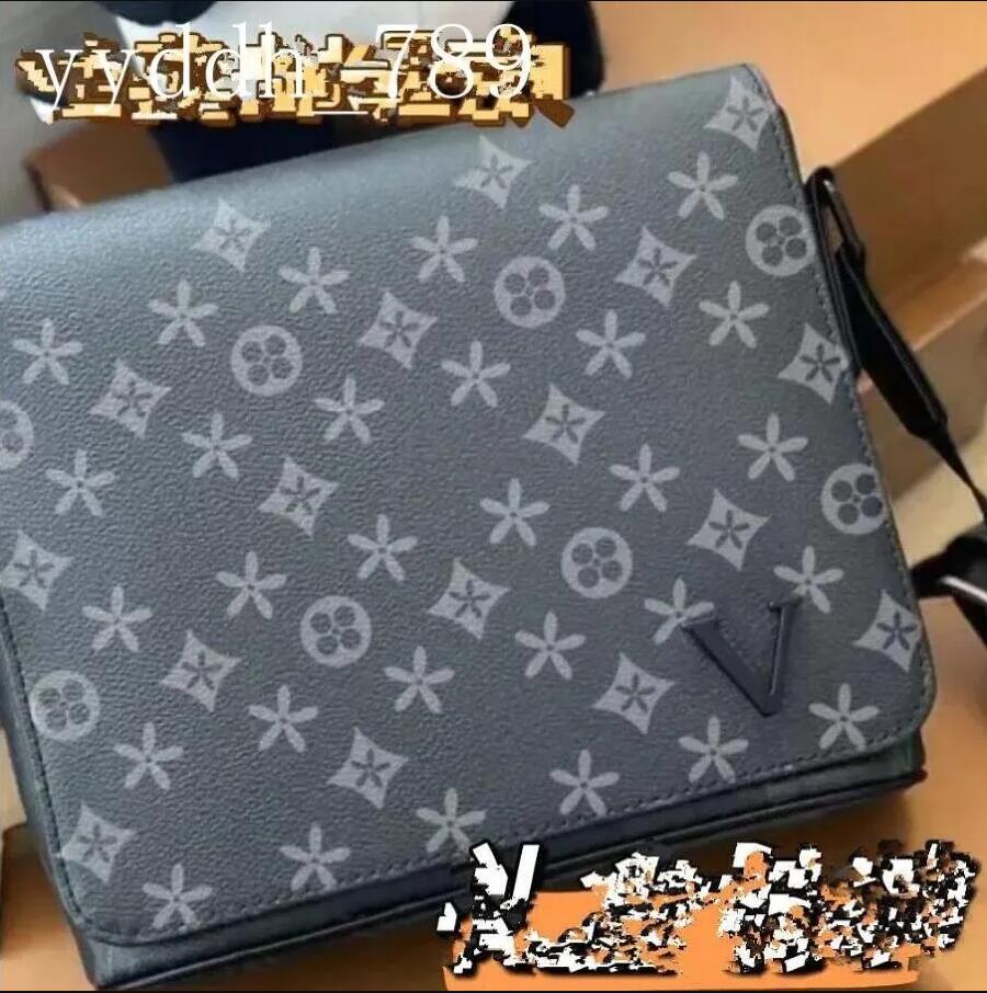 Mens Shoulder PU leather Designers Messenger Bag Famous Trip Postman Classic Handbag Briefcase Crossbody Good quality Bags DOM8331
