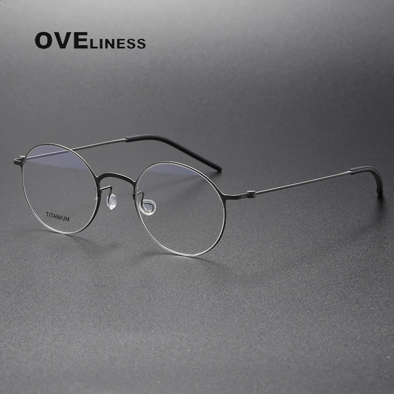 Glasses Frame for Men women Vintage round Myopia Prescription Eyeglasses Frames Optical Korean Eyewear 241227
