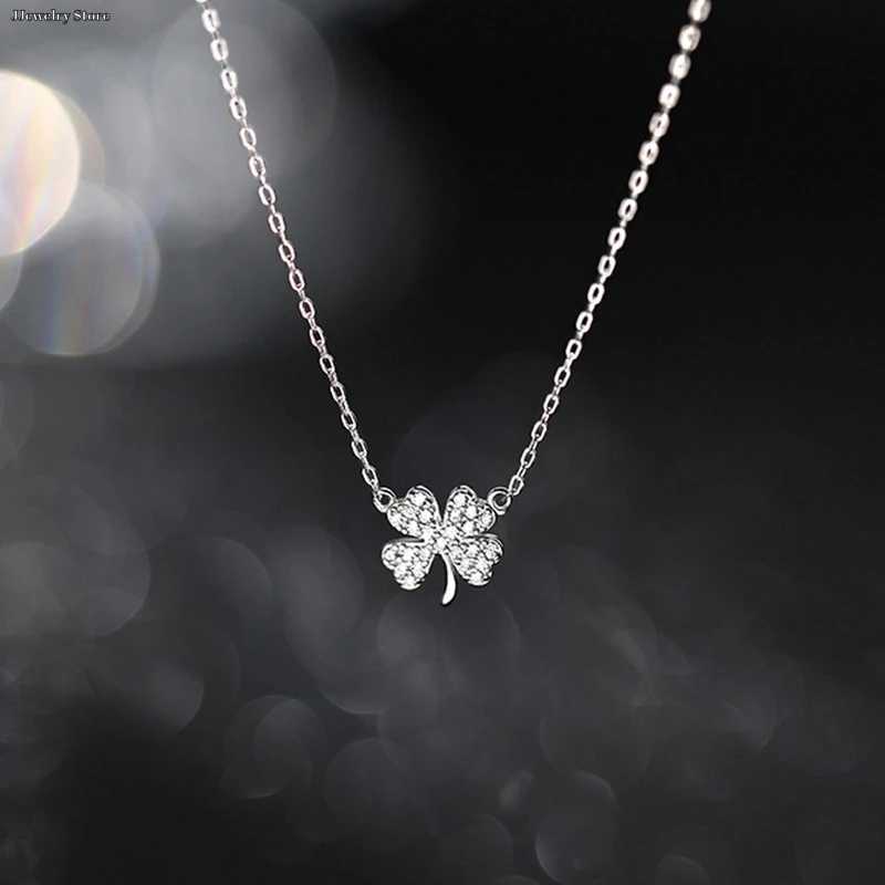 Fashion - Necklace Luck Leaves Crystal Zircon Pendant Clavicle Chain For Women Light Luxury Party Jewelry GiftXJ241227