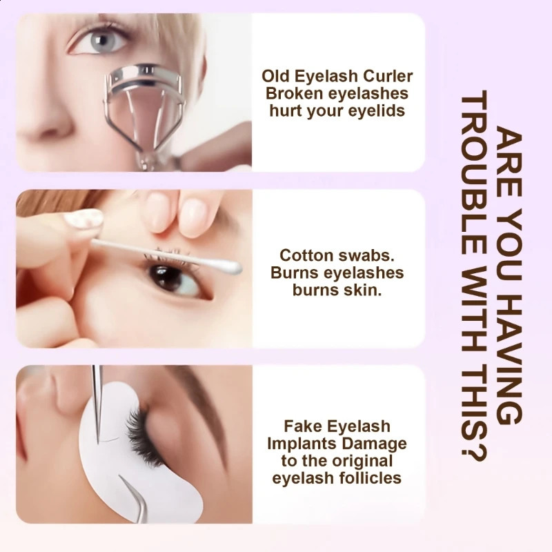 Heating Eyelash Curler 3 Electric er Eyelash Curler Heated Eyelashes Curler Long Lasting Tool Rechargeable 241226