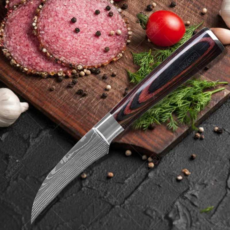 Stainless steel knife fruit skin removal and chopping knife cutting knife cooking knife professional kitchen knife Y241227