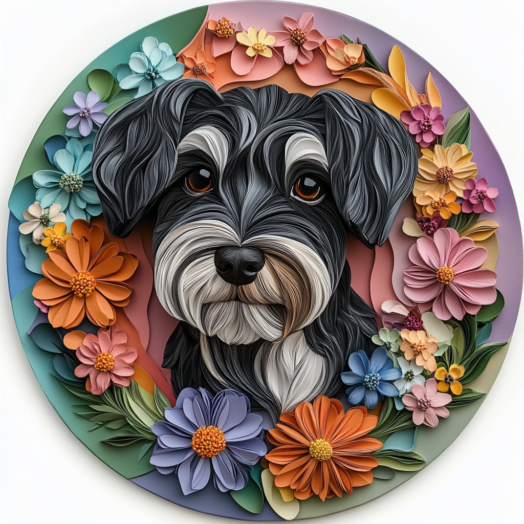 Customizable Circular Aluminum Pet Memorial Decoration - Premium Quality HD Printed Pet Souvenir Tombstones, Waterproof