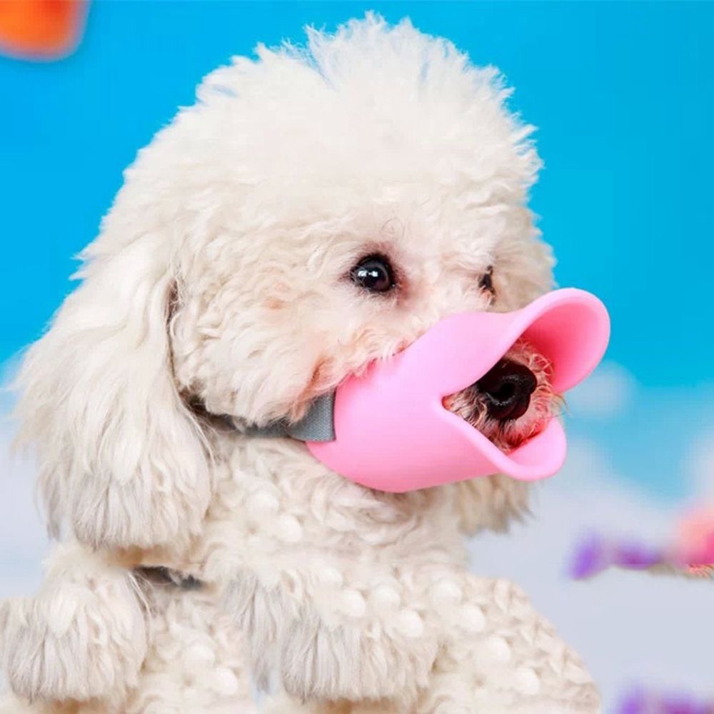 Leatherette Stop Barking Chewing Anti Bite Pet Breathable Muzzle Anti Bite Covers Puppy Mouth Covers Pet Supplies