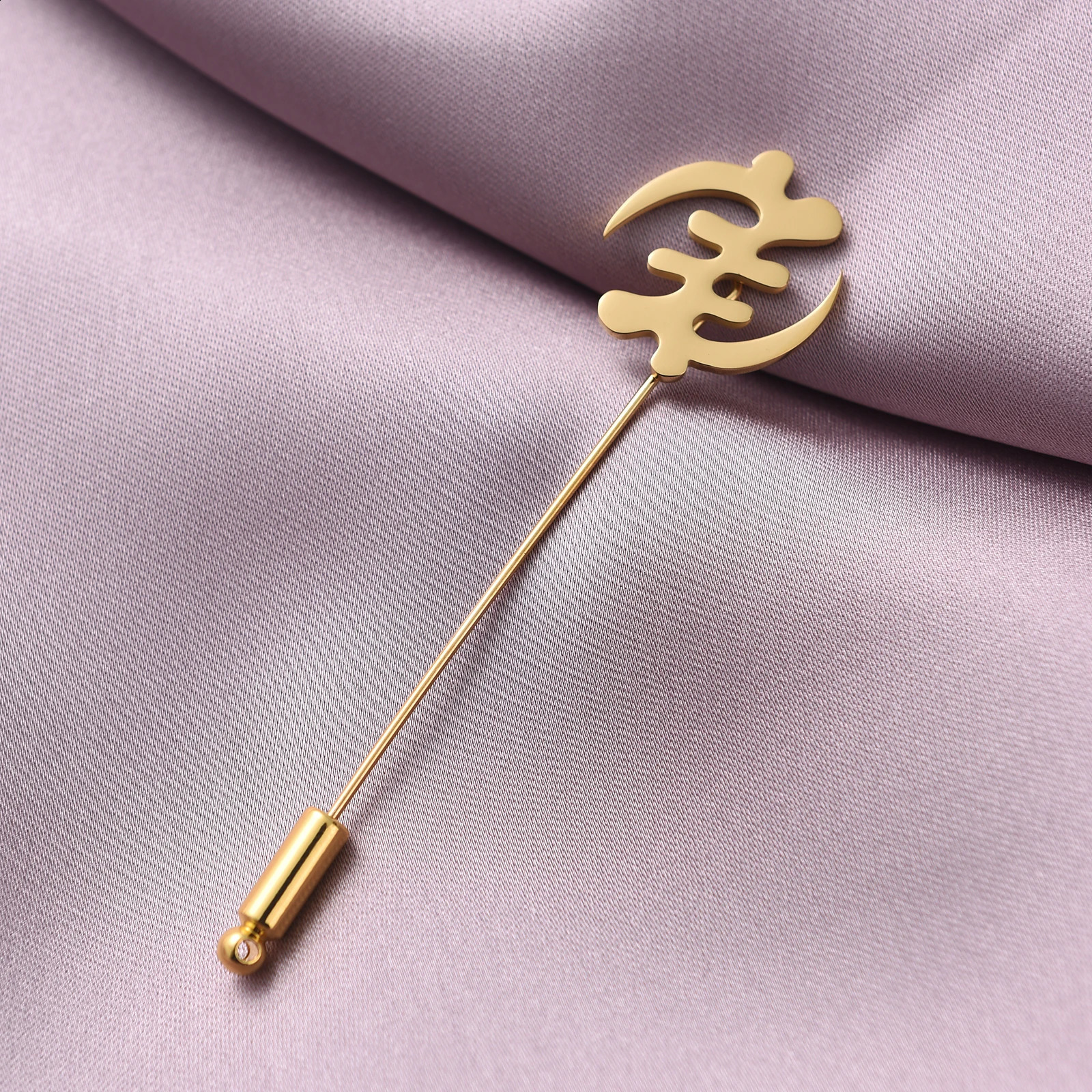 Fashion Mens Gye Nyame Adinkra Lapel Pins African Adinkra Symblo Man Suit Shawl Chic Brooches Ethnic Jewelry Groom Gifts 241227