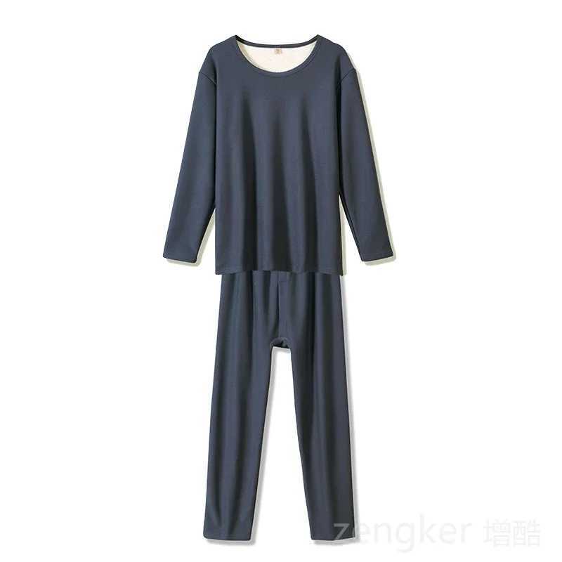 Mens autumn winter new big size high elasticity thermal underwear thickened thermal suit pijamas for men 8XL 9XLXJ241227