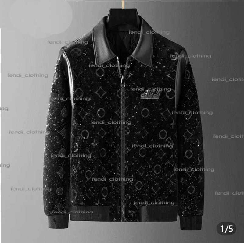 Men's Jackets Designer Desiner coat or men Wear lamb wool on both sides in autumn and winter Diamond checkered attern hooded lon sleeed windbreaker jacket O6H8