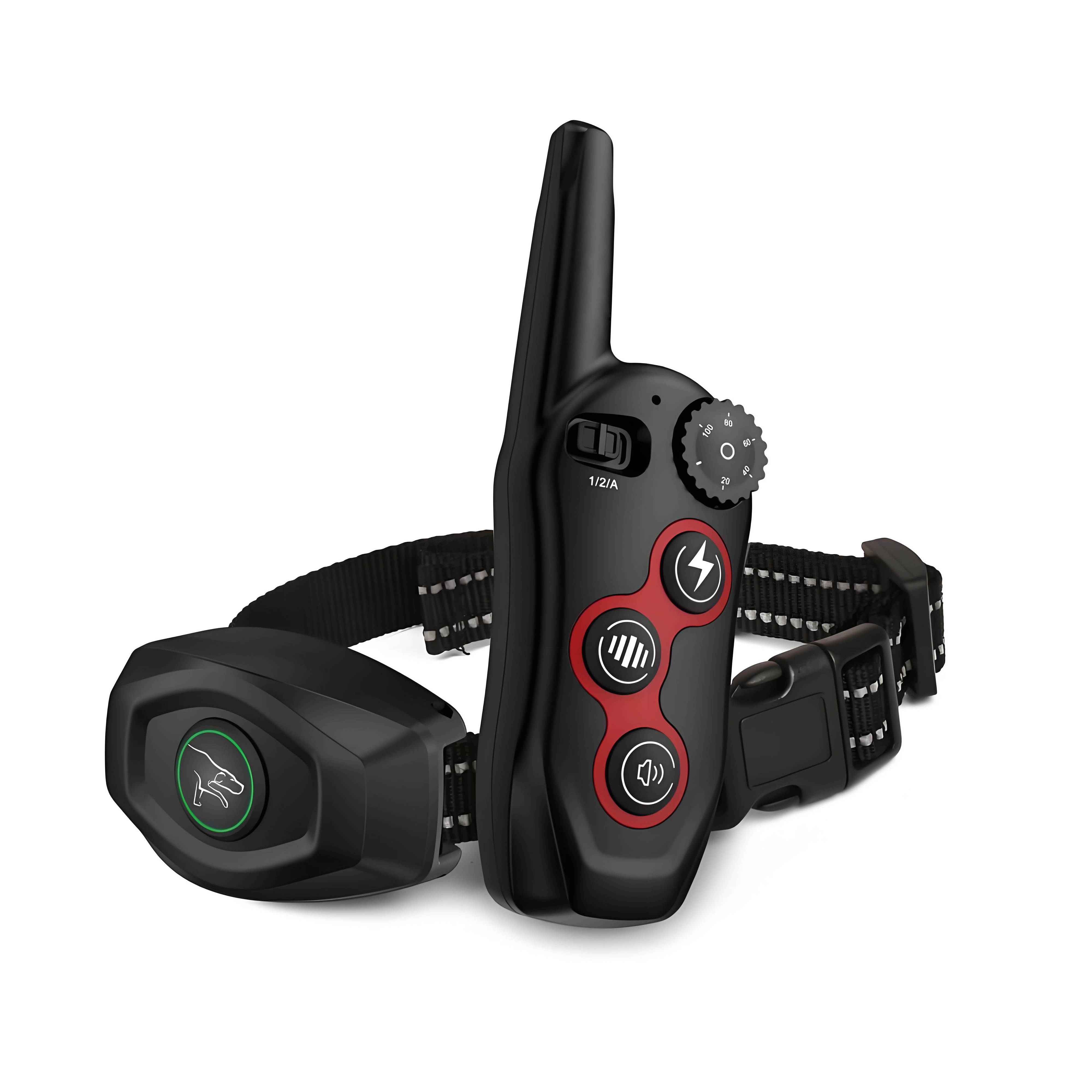 Dog Training Collar/Auto-barking Stopper 2 in 1 Function 500m Remote Control Range Waterproof Pet Electric Collar For Most Dogs