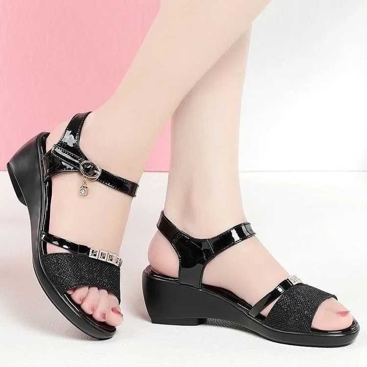 High Quality Summer Platform Sandals The New Roman Wedges Shoes for Women Sandals Fashion Heels Women High Quality High Heels T241227