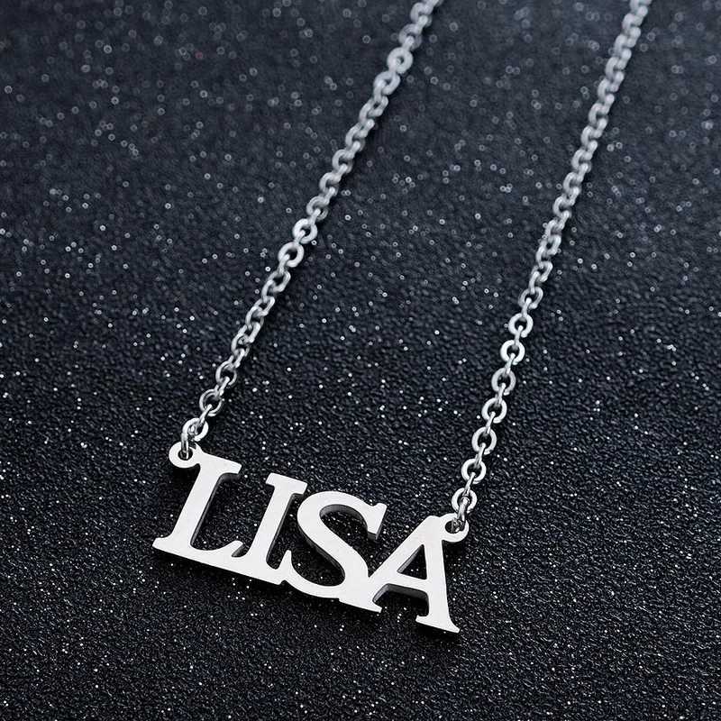 Men Women Kpop Jewelry Korea Group ROSE LISA JISOO JENNIE Letter Fashion Hip-hop Long Chain Stainl Steel NecklacesXJ241227