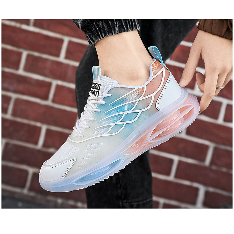 OULYLAN New Fashion Men's Shoes Mesh Glow Couple Sports Sneakers Women Leisure Elasticity Running Shoes for Men Women Youth Shoe