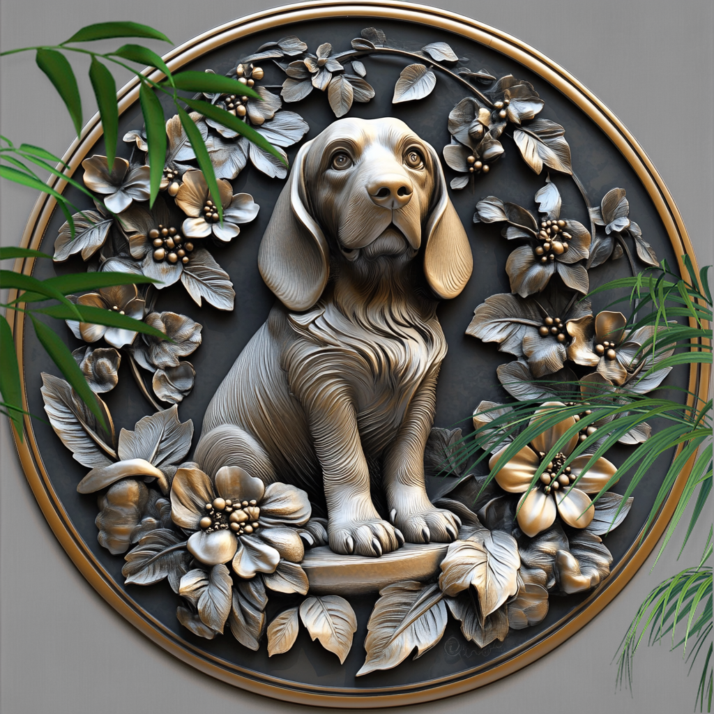 Customizable Beagle Dog Pet Ornaments - Perfect Souvenir Tombstones for Pets, Ideal for Christmas & Halloween Gifts