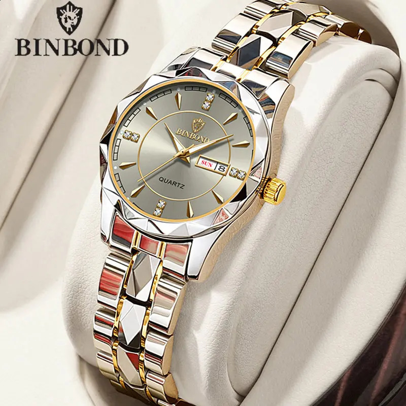 BINBONG Women Watches Fashion Ladies Quartz Watch Waterproof Luminous Date Stainless Wristwatch Girlfriend Lovers Gift 241225