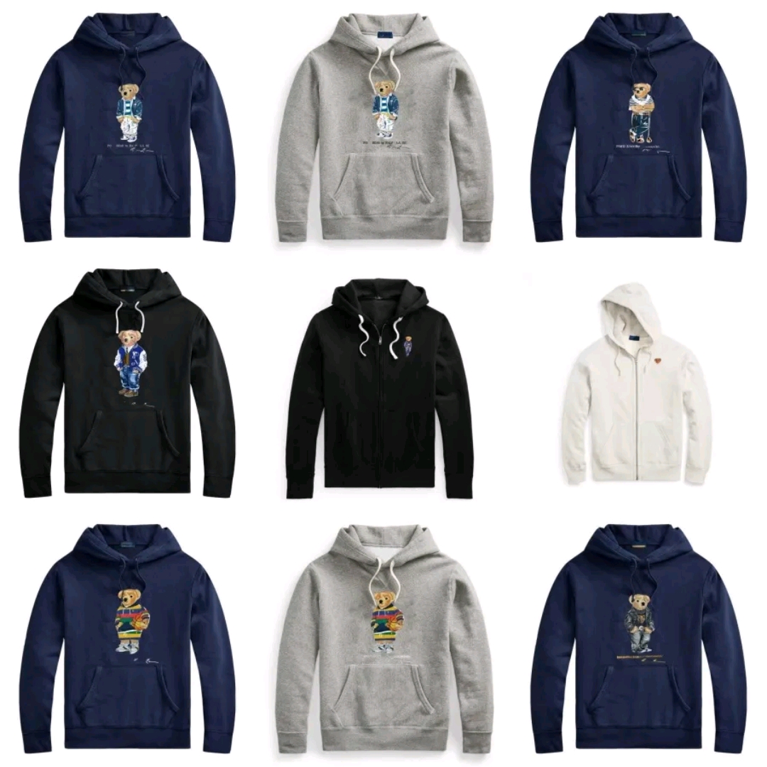 Designer Jacket Mens Designer Hoodie Men Zip Bear Hoodie Clothing Zipper Pullover Horse Cotton Long Sleeve Casual Men Hoodies Designers Clothing felpa top