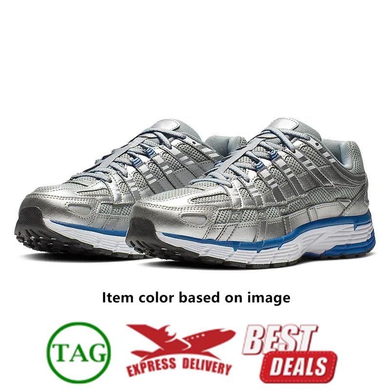 Casua lDesigner Running Shoes P6000 P 6000 Designer for Men Women Sneakers Triple Black White Khaki Wolf Grey Metallic Sier Racer Blue Womens