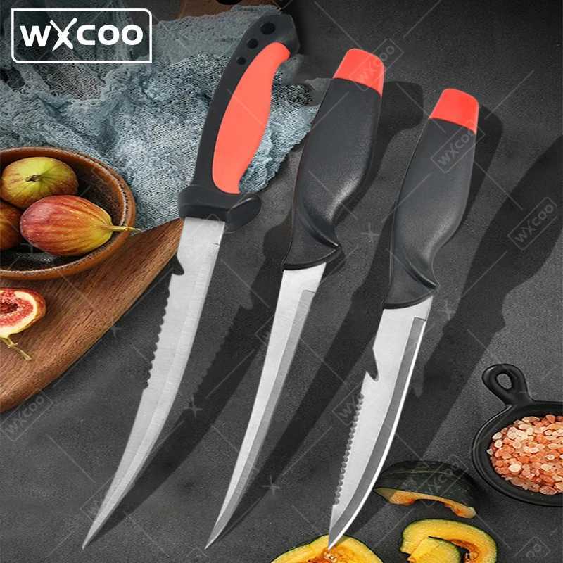 WXCOO tra shark Japanese chef cooking sushi Srl knife stainless steel fish fillet knife Mti pose fruit ingredient knife Y241227