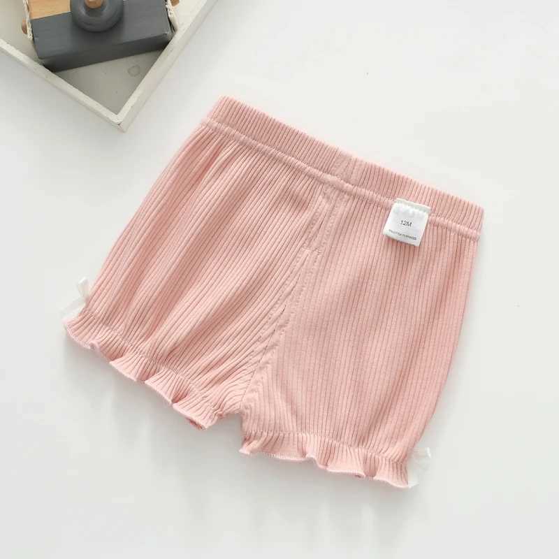 Summer Toddler Baby Boxer Brief Shorts Candy Color Outwear Cotton Bow Kids Girls Short Pants W241227