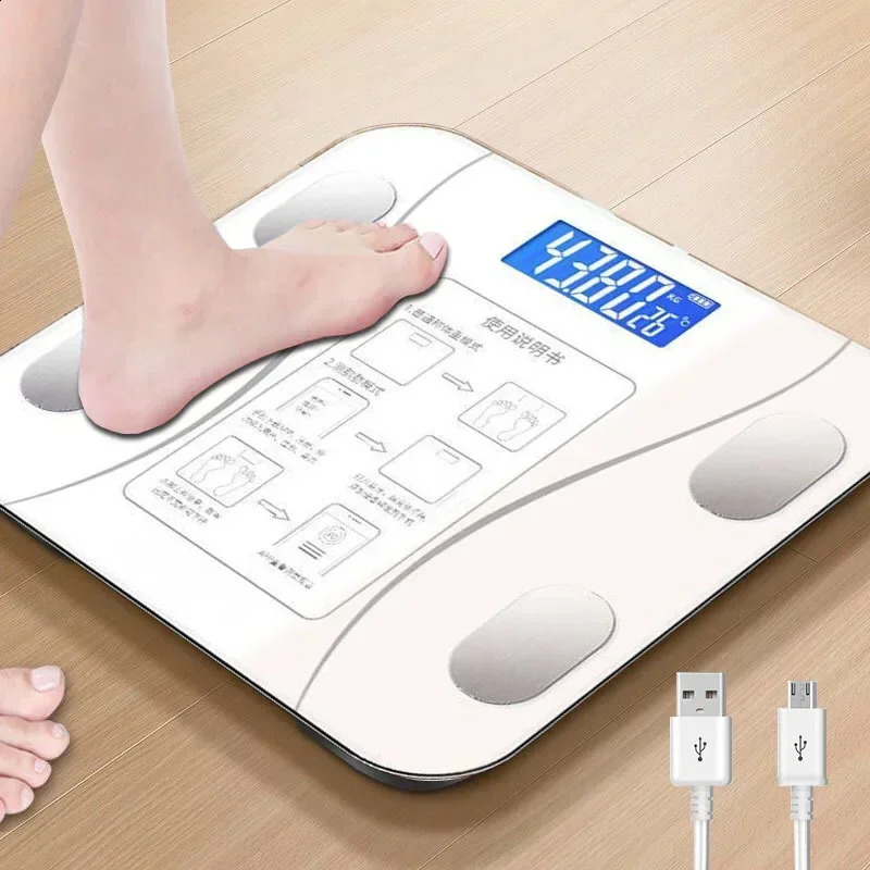Smart Scale for Body Weight Digital Bathroom Scale Bluetooth Body Fat ScaleBody Composition Analyzer with Smart APP Sync Weigh 241226