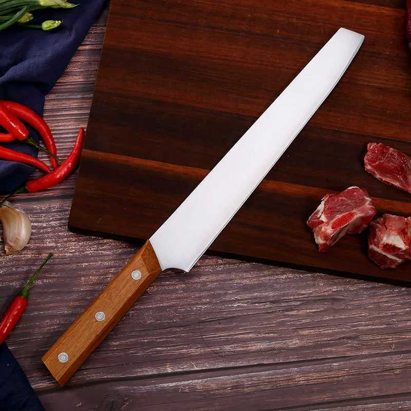 Stainless steel long blade knife 8.5-inch meat cutting knife sharp fruit knife Y241227