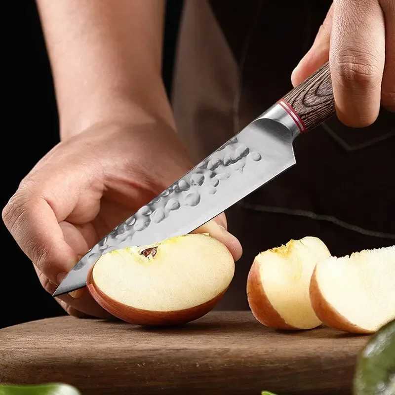 5-inch kitchen chef knife fruit with kitchen knife stainless steel steak knife forged Boning knife wooden handle kitchen supplies Y241227