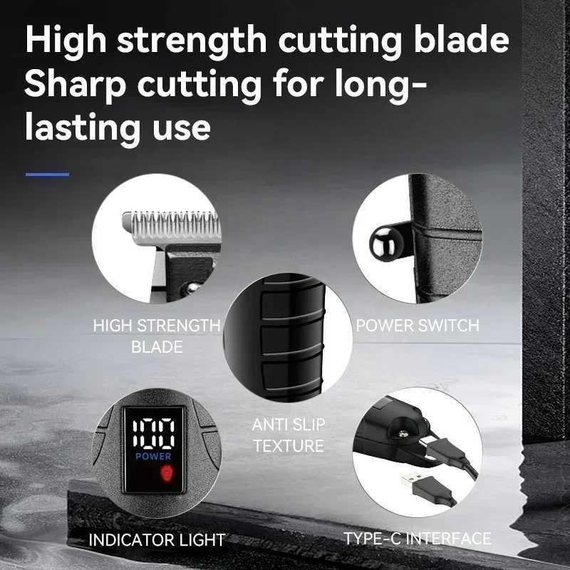 Kemei KM-2293km-2290km-2026 New Hair Trimmer with LCD Display Electric Hair Clipper Shaver Mens Hair Clippers for Salon W241227