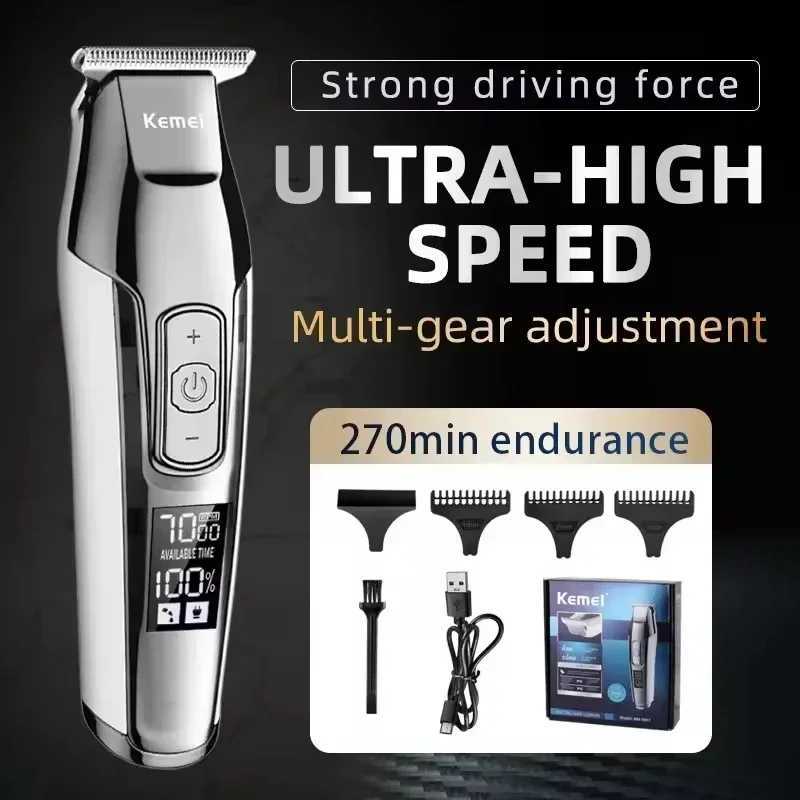 Kemei KM-5027 Original Cordless Electric Hair Clipper Rechargeable Hair Trimmer KM-2028 Shaver for Men USB Charging Razor Barber W241227