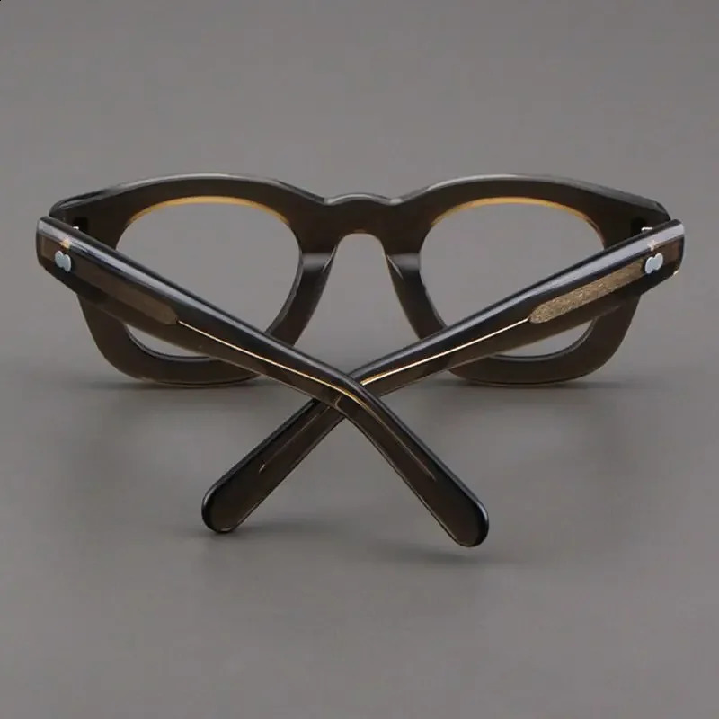 Retro frames Mens high quality round acetate optical glasses for myopia reading womens prescription glasses 241227