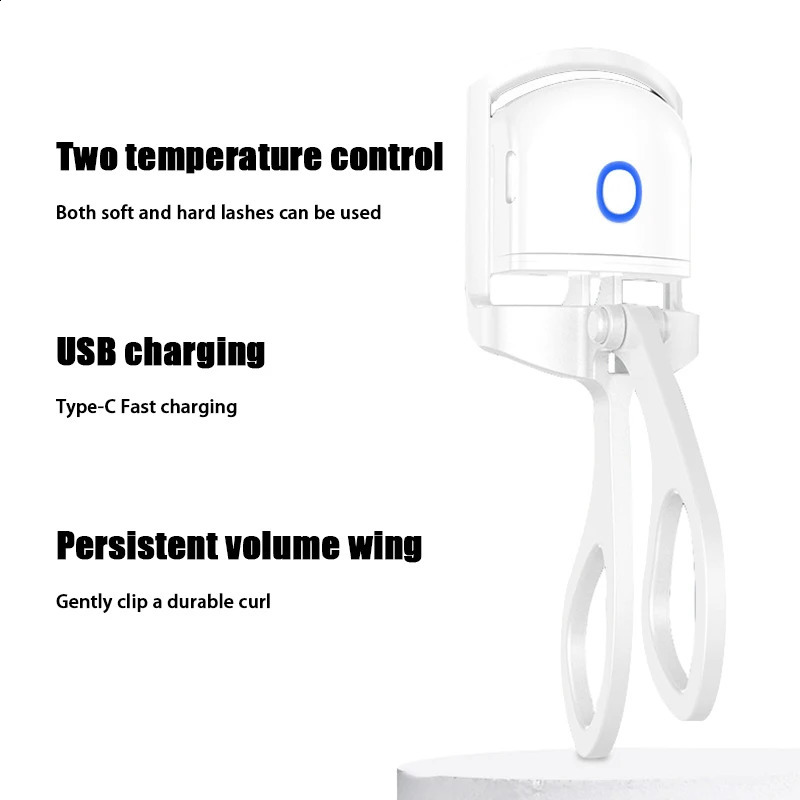 Electric Eyelash Curler USB Rechargeable Temperature Control Ironing Eyelash Portable Shaping and Lasting Curling Eyelash 241226