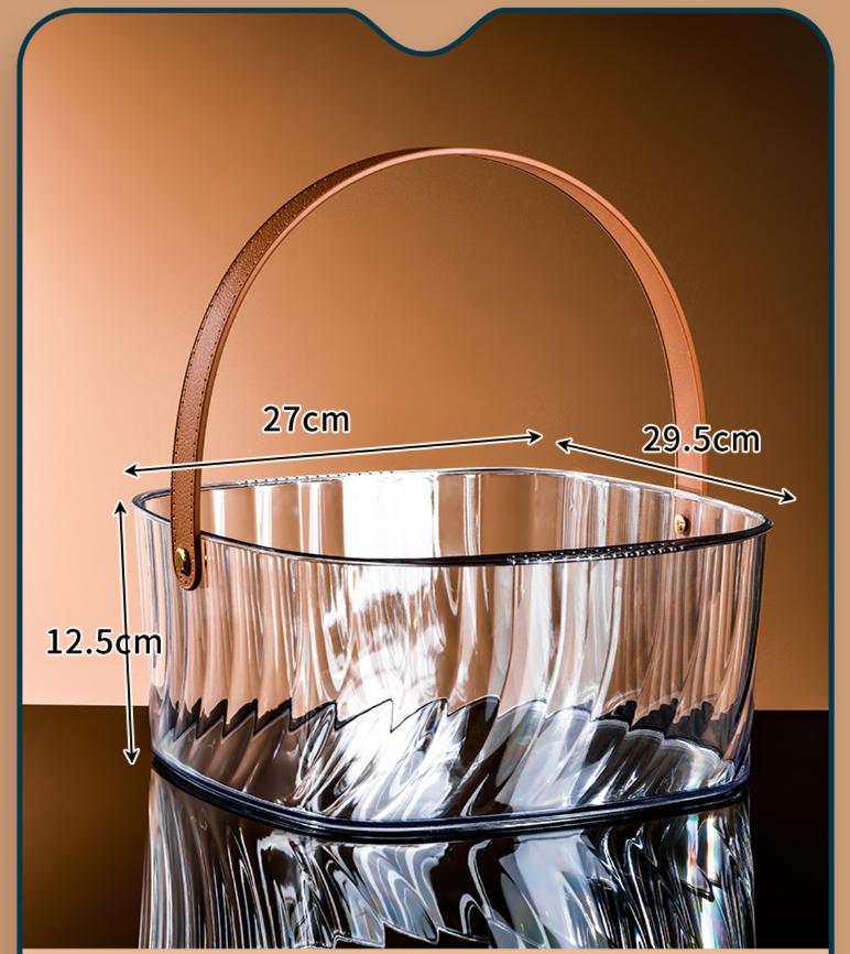 Modern Clear Glass Square Ice Buckets - Perfect for Refreshing Drinks