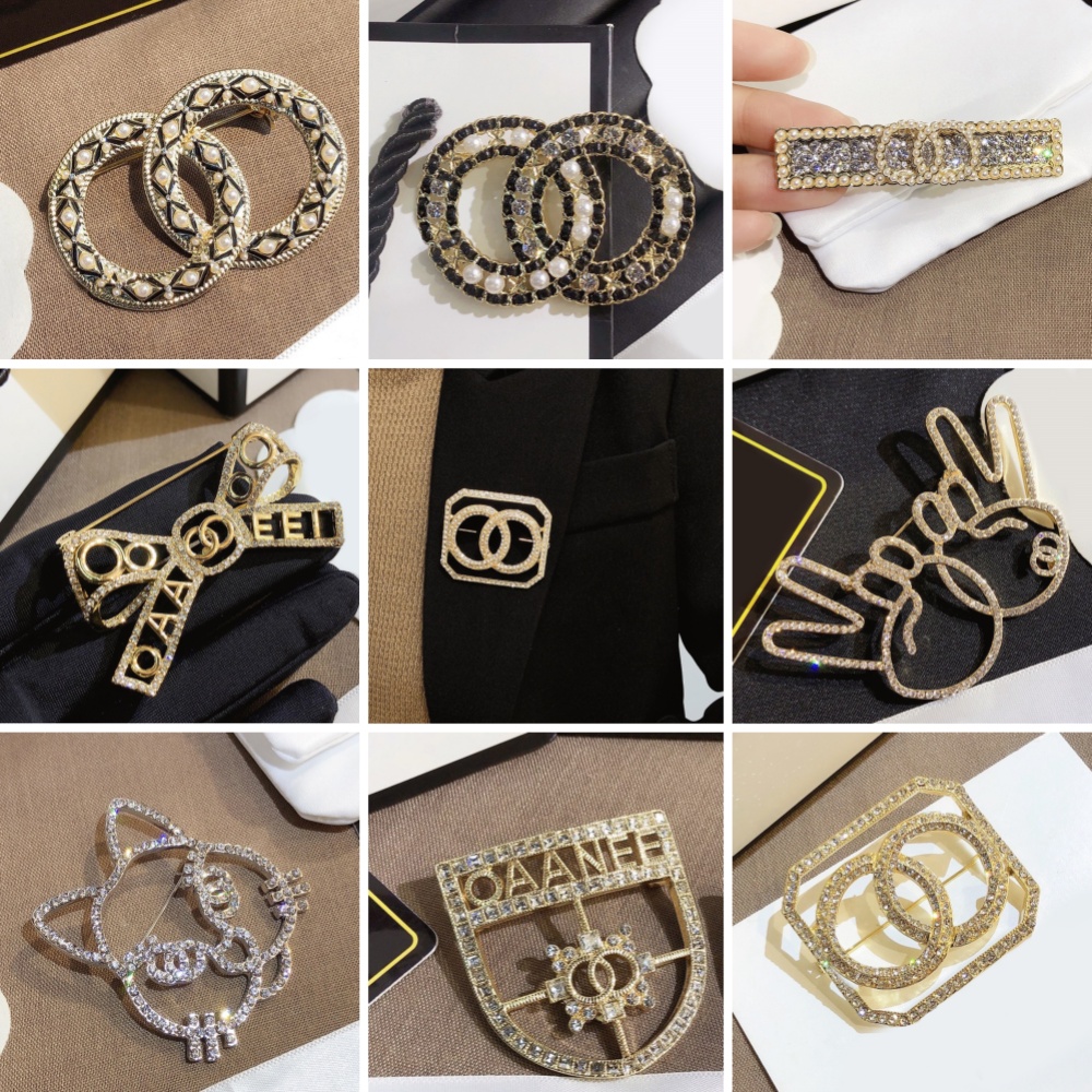 Hot Styles Brooches Designer Pins Brooch Pearl Pin Stainless Steel Letter Men Womens Gold Silver Brooches Suit Pin Wedding Party Dress Jewelry Accessories Gift