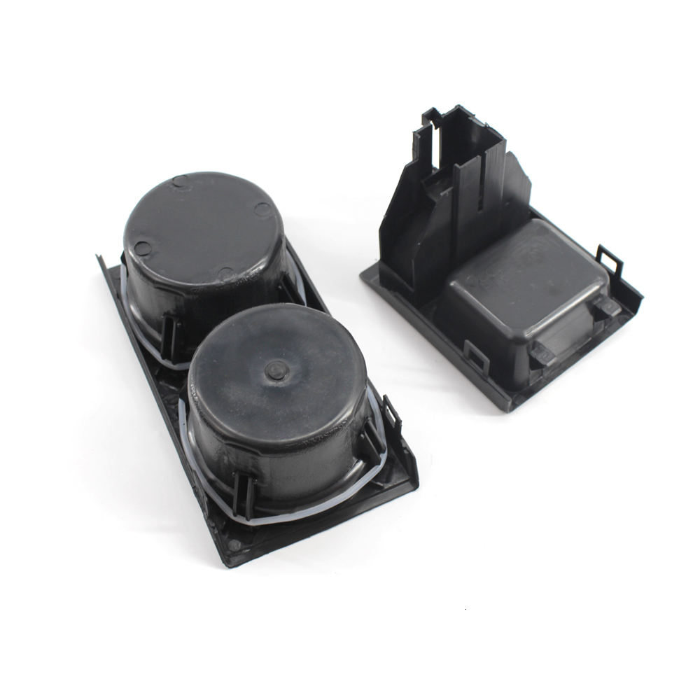 New Double Hole Car Styg Front Center Console Storage Box Coin + Cup Holder For E46 Series 1999-2006 51168217953