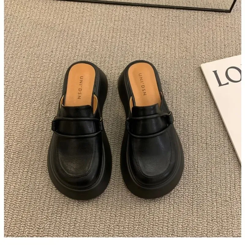 2025 New Platform Women Slippers Mules Shoes Fashion Slides Dress Sandals 2024 Summer Pumps Party Designer Flip ps Mujer atillas