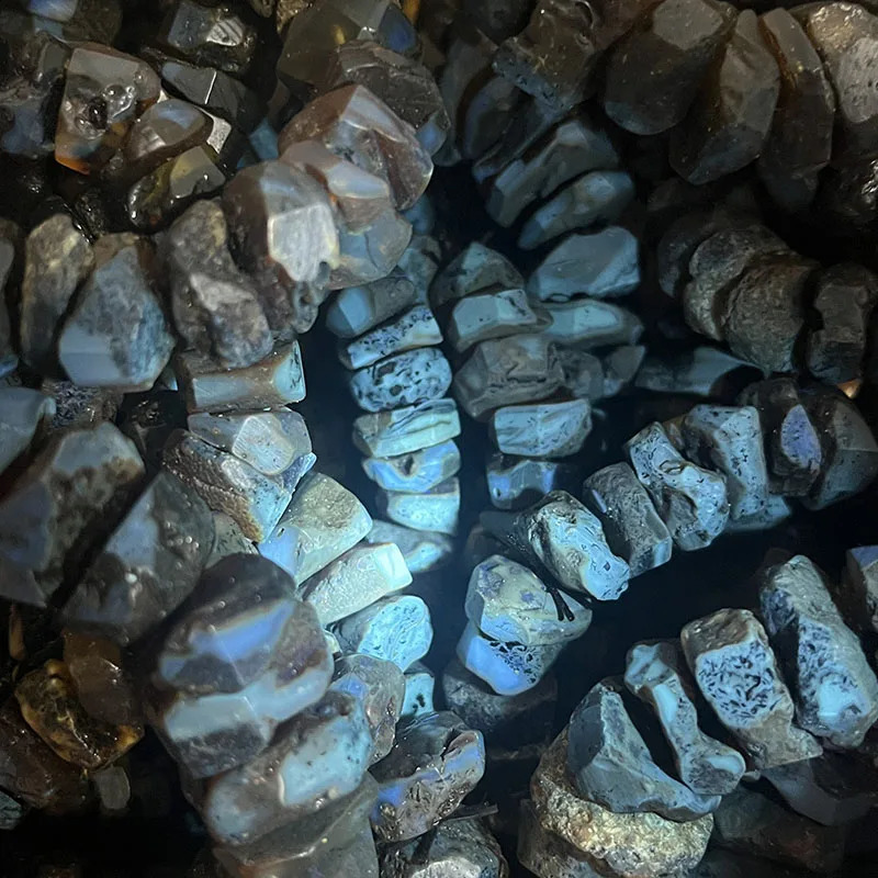 Amber Bracelet for Men Birthday Party Unique Irregular Black Bead Smell Fragrance Natural Stone 2025 Healing Jewelry 241226