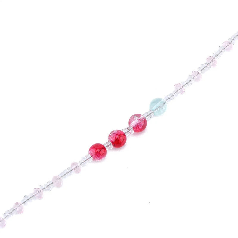 10pcs Glass Crystal Beaded Women Girl Reading Spectacle Sunglasses Eyeglasses Cord Chain Glasses Anti Slip Holder C051 241226