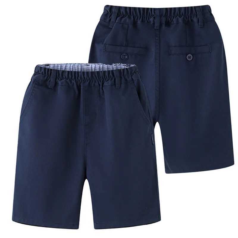 Childrens School Uniform Khaki Shorts Summer Lightweight Style Student Boys Navy Casual Pant For Kids Age 4-16 Years Clothes W241227