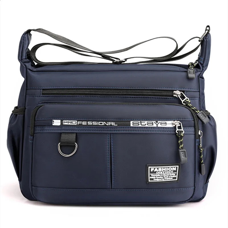 High Capacity Shoulder Bag Waterproof and Durable Backpack with Multiple Pockets for Business Leisure Crossbody 241225