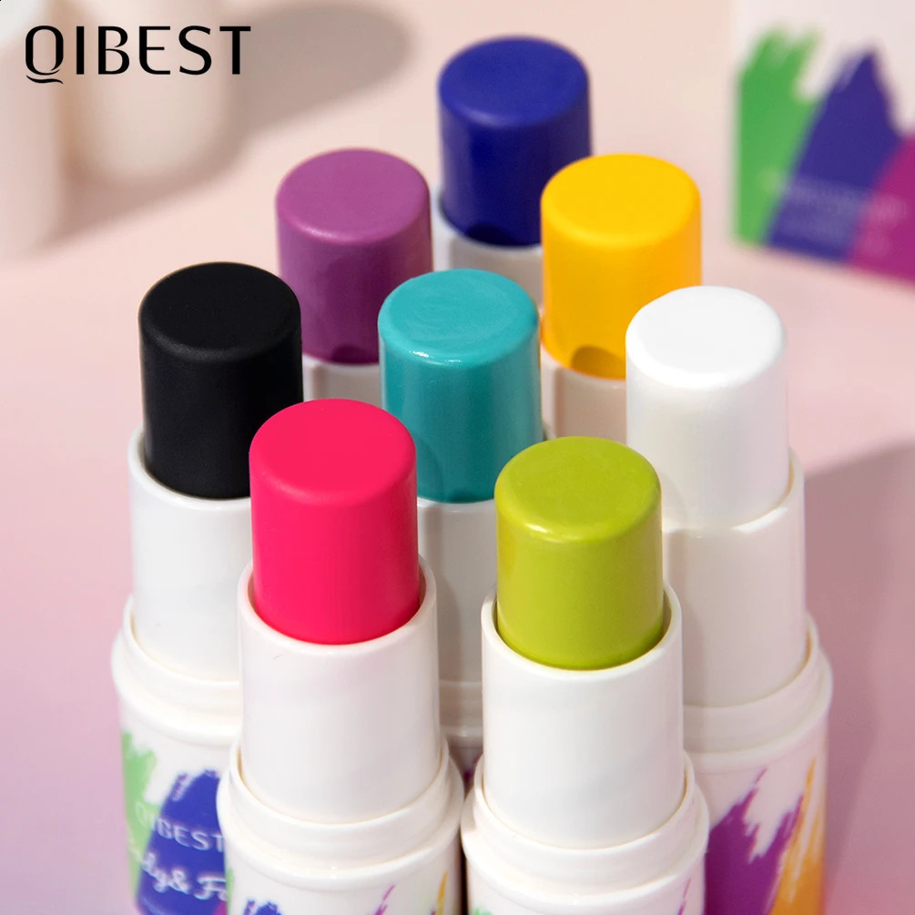 Colorful Body Paint Stick Face Body Oil Painting Paint Pigment Flash Tattoo Painting with Brush Art Halloween Cosplay Party 241224